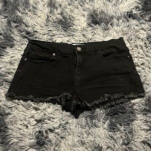 Mudd Black Jean Shorts
